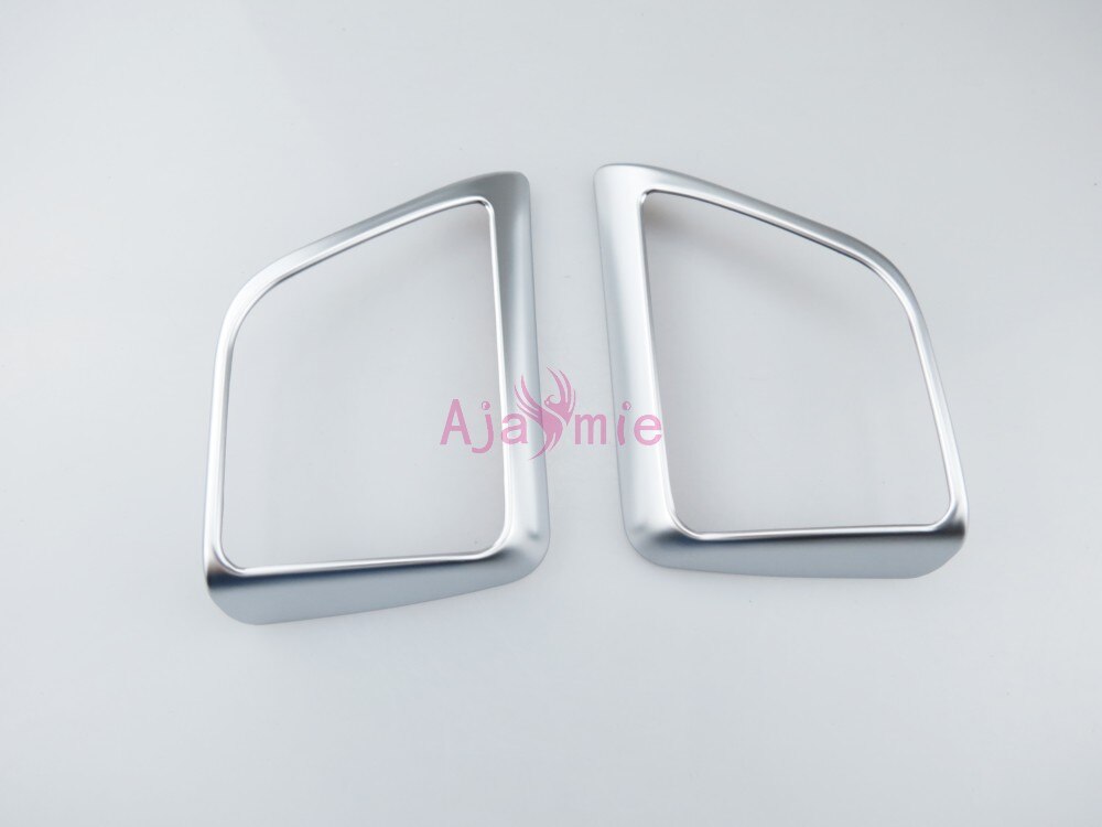 For Toyota Alphard VELLFIRE 30 2016-2019 Interior Carbon Fiber Look Rear Door Loudspeaker Moulding Frame Audio Panel Accessory