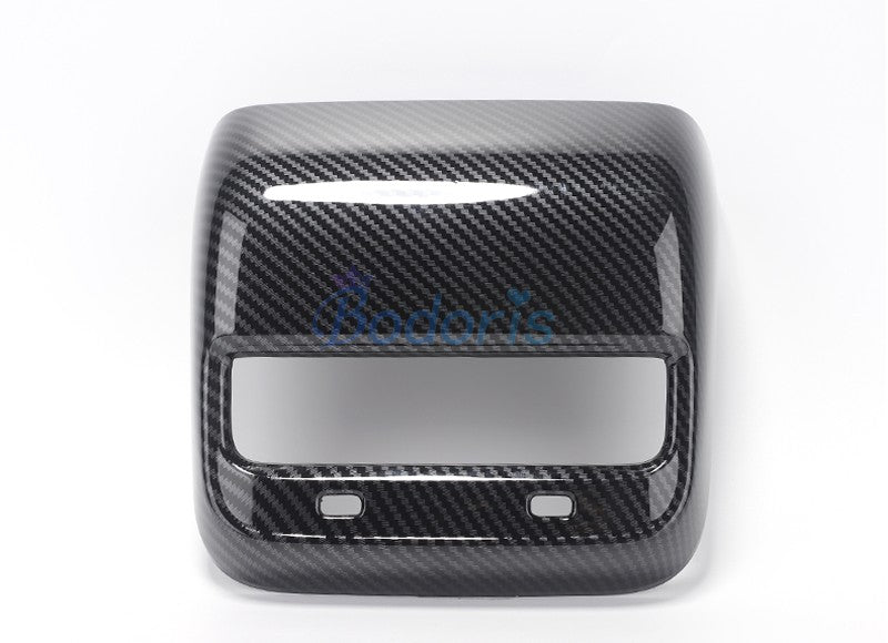 For Tesla Model 3 2017 2018 2019 Carbon Fiber Color Rear Seat Air Vent AC Outlet Vent Cover Panel Car Styling Accessories
