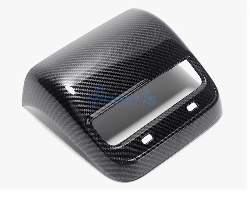 For Tesla Model 3 2017 2018 2019 Carbon Fiber Color Rear Seat Air Vent AC Outlet Vent Cover Panel Car Styling Accessories