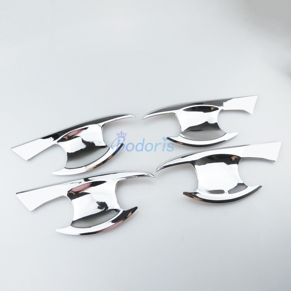 For Toyota Fortuner SW4 2016 2017 2018 Door Handle Bowl Insert Trim Panel ABS Chrome Car Styling Accessories