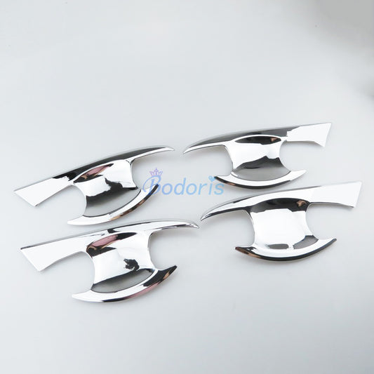 For Toyota Fortuner SW4 2016 2017 2018 Door Handle Bowl Insert Trim Panel ABS Chrome Car Styling Accessories