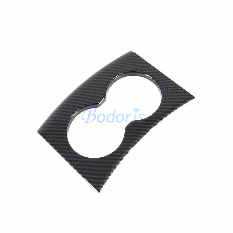 For Tesla Model X S 2016 2017 2018 Carbon Fiber Color Interior Rear Seat Armrest Cup Bottle Holder Trim Car Styling Accessories