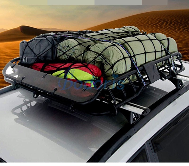 For Toyota Land Cruiser 100 FJ FJ100 LX470 4700 1998-2007 120x90cm Car Roof Racks Cargo Nets storage fixed Luggage Mesh Cover