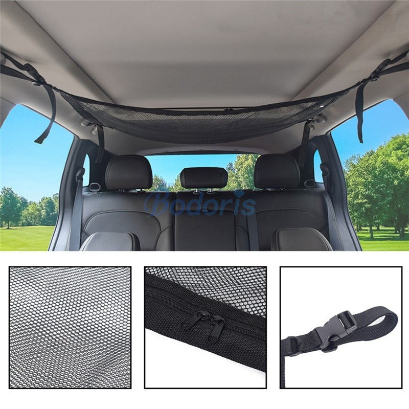 For Toyota Land Cruiser 100 LC100 FJ100 For Lexus LX470 Interior Luggage Storage Bag Roof Cargo Net Car Organizer Nets Accessory