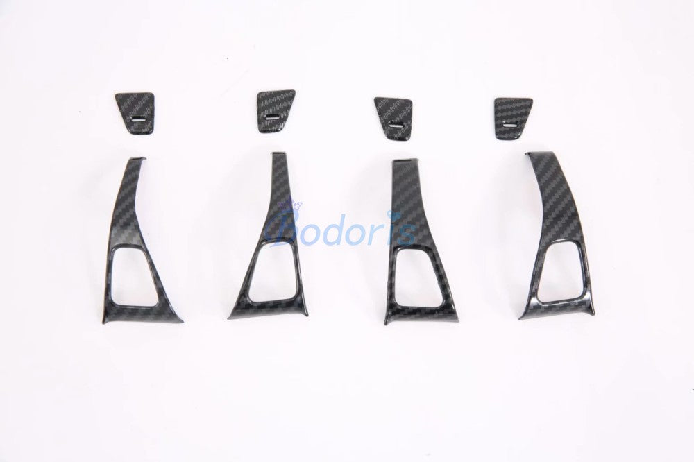 For Tesla Model 3 2017 2018 2019 Carbon Fiber Color Interior Armrest Holder Switch Trim Panel Cover Car Styling Accessories
