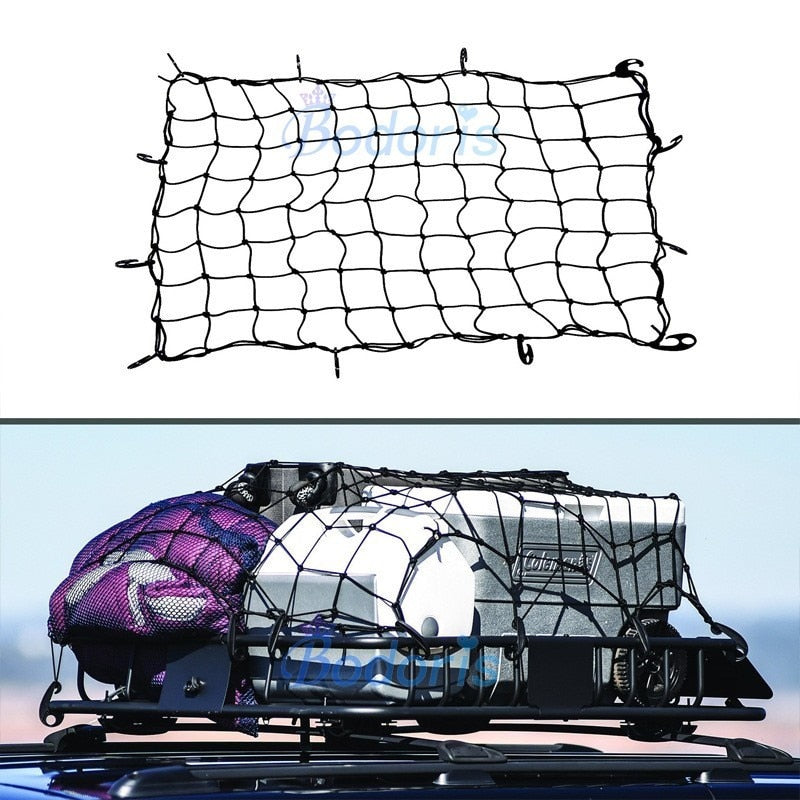 For Toyota Land Cruiser 100 FJ FJ100 LX470 4700 1998-2007 120x90cm Car Roof Racks Cargo Nets storage fixed Luggage Mesh Cover