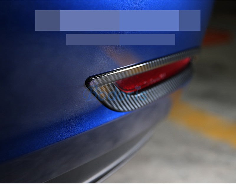 For Tesla Model 3 2017 2018 2019 Carbon Fiber Color Rear Fog Lamp Cover Taillight Overlay Light frame Car Styling Accessories