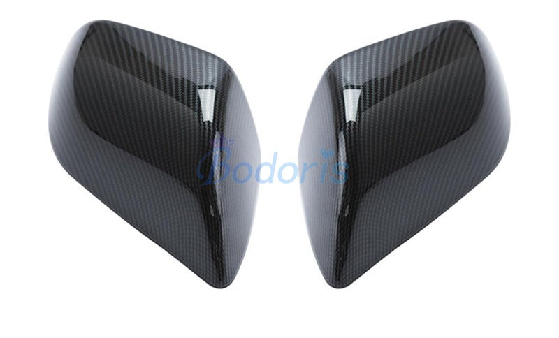For Tesla Model 3 2017 2018 2019 Carbon Fiber Color Side Wing Mirror Cover Rear View Overlay Frame Car Styling Accessories