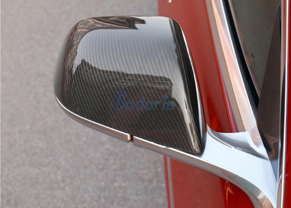 For Tesla Model 3 2017 2018 2019 Carbon Fiber Color Side Wing Mirror Cover Rear View Overlay Frame Car Styling Accessories