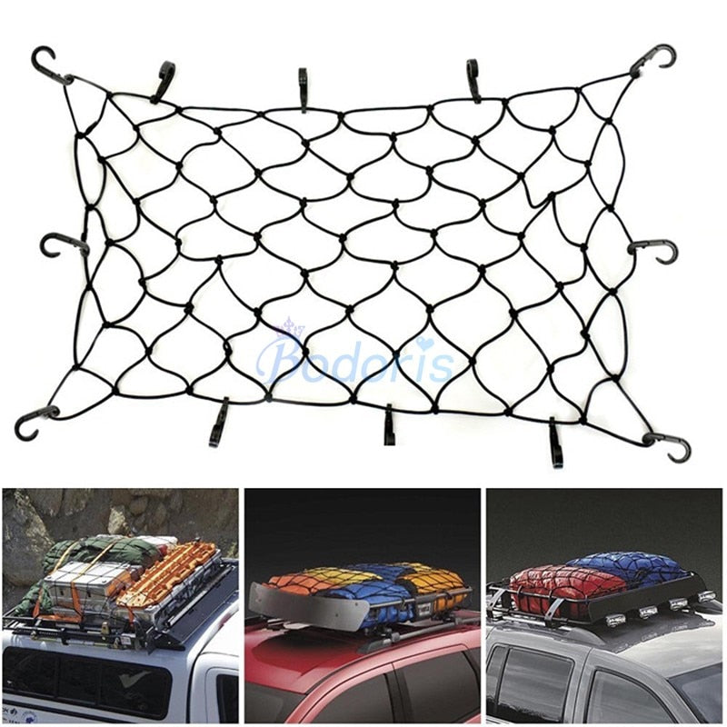 For Toyota Land Cruiser 100 FJ FJ100 LX470 4700 1998-2007 120x90cm Car Roof Racks Cargo Nets storage fixed Luggage Mesh Cover