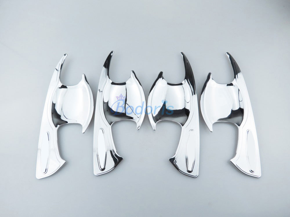 Chrome Detector Car Styling Door Handle Bowl Insert Trim Overlay Panel 2016 2017 2018 For Toyota Fortuner SW4 Accessories