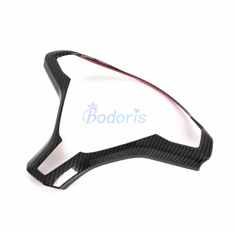 For Tesla Model X S 2016 2017 2018 Carbon Fiber Color Interior Steering Wheel Trim Overlay Frame Trim Car Styling Accessories