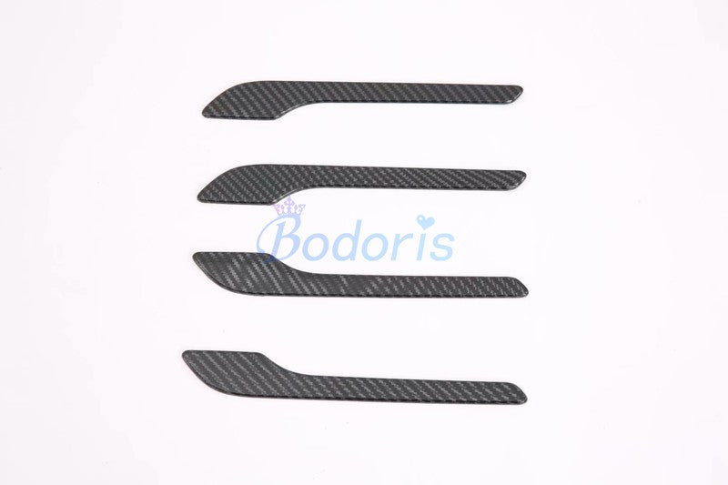 For Tesla Model 3 2017 2018 2019 Carbon Fiber Color Door Handle Cover Frame Garnish Trim Panel Car Styling Accessories