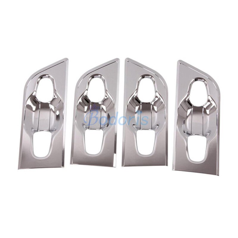 For Toyota Alphard VELLFIRE 30 2016-2019 Carbon Fiber Look Exterior Handle Bowl Trim Grab Garnish Moulding Panel Accessories