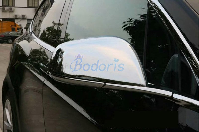 For Tesla Model 3 2017 2018 2019 Door Side Wing Mirror Cover Rear View Overlay Rearview Frame Chrome Car Styling Accessories