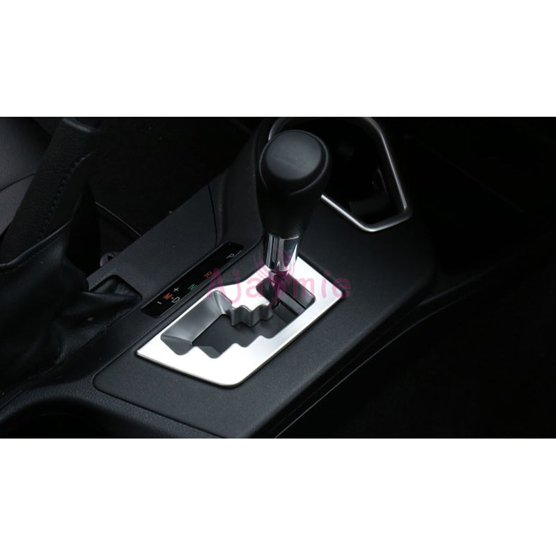 Chrome Car Styling Interior Gear Box Knob Cover Front Hand Shift Overlay Panel Frame 2016 2017 2018 For Toyota RAV4 Accessories