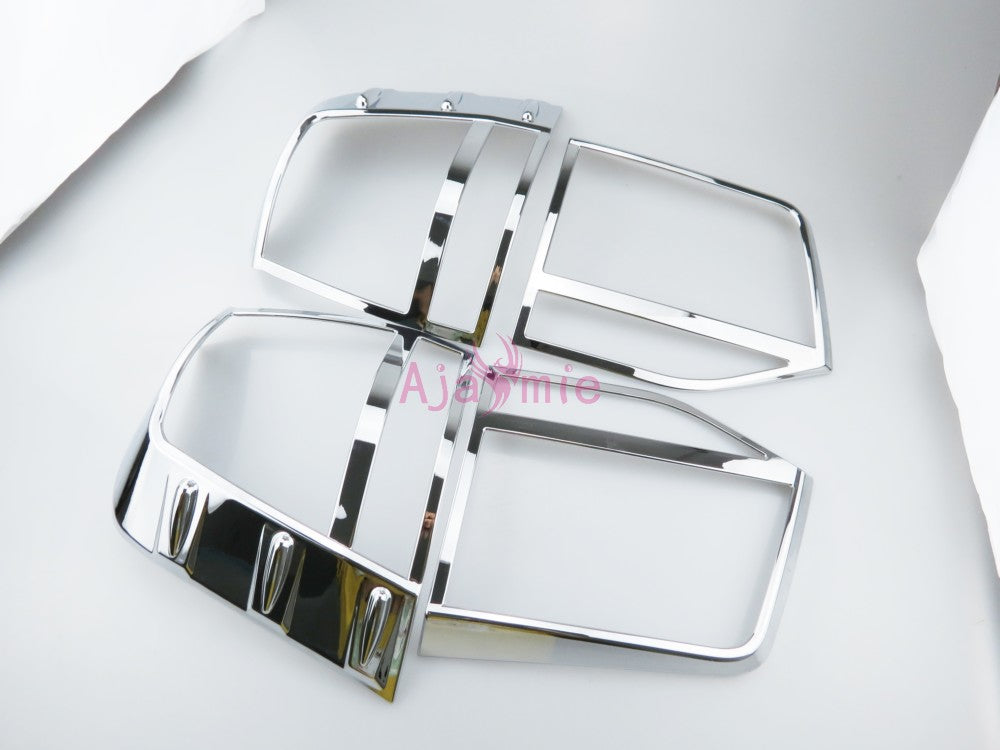 Chrome Car-Styling Taillight Cover Lamp Trim Light Overlay Panel 2016 2017 2018 For Toyota LC Land Cruiser 200 Accessories