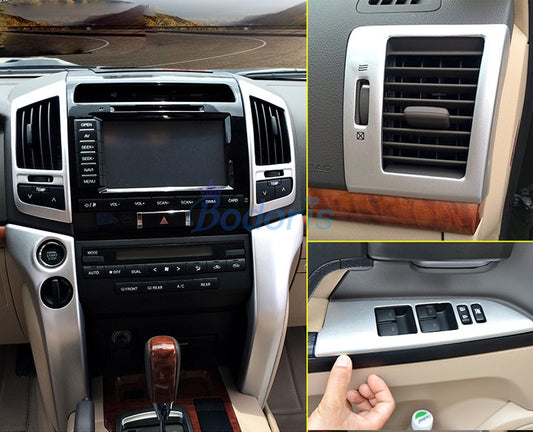 19 pcs For Toyota LC Land Cruiser 200 2008-2015 Interior Door Holder Handle Cover Moulding Trim Chrome Car-Styling Accessories