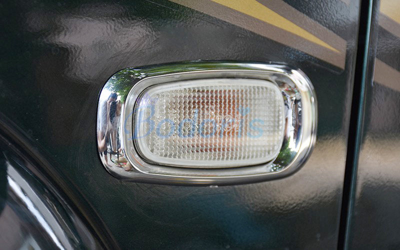 For Land Cruiser 100 LC100 J100 Lexus LX470 1998-2003 2004-2007 Chrome Side lamp Cover Blinker Overlay Car Styling Accessories