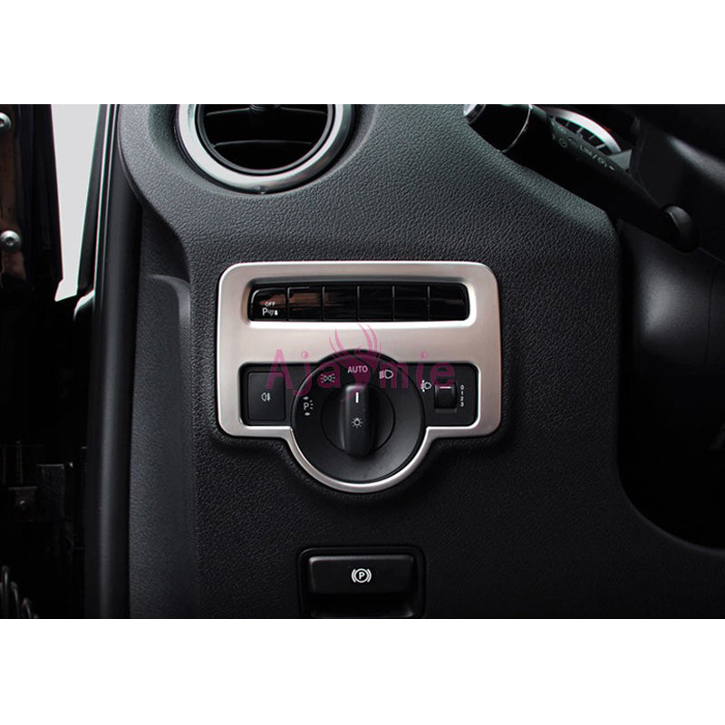 Car Styling Chrome Interior Headlight Switch Cover Panel Trim 2014-2018 For Mercedes-Benz Vito Valente Metris W447 Accessories