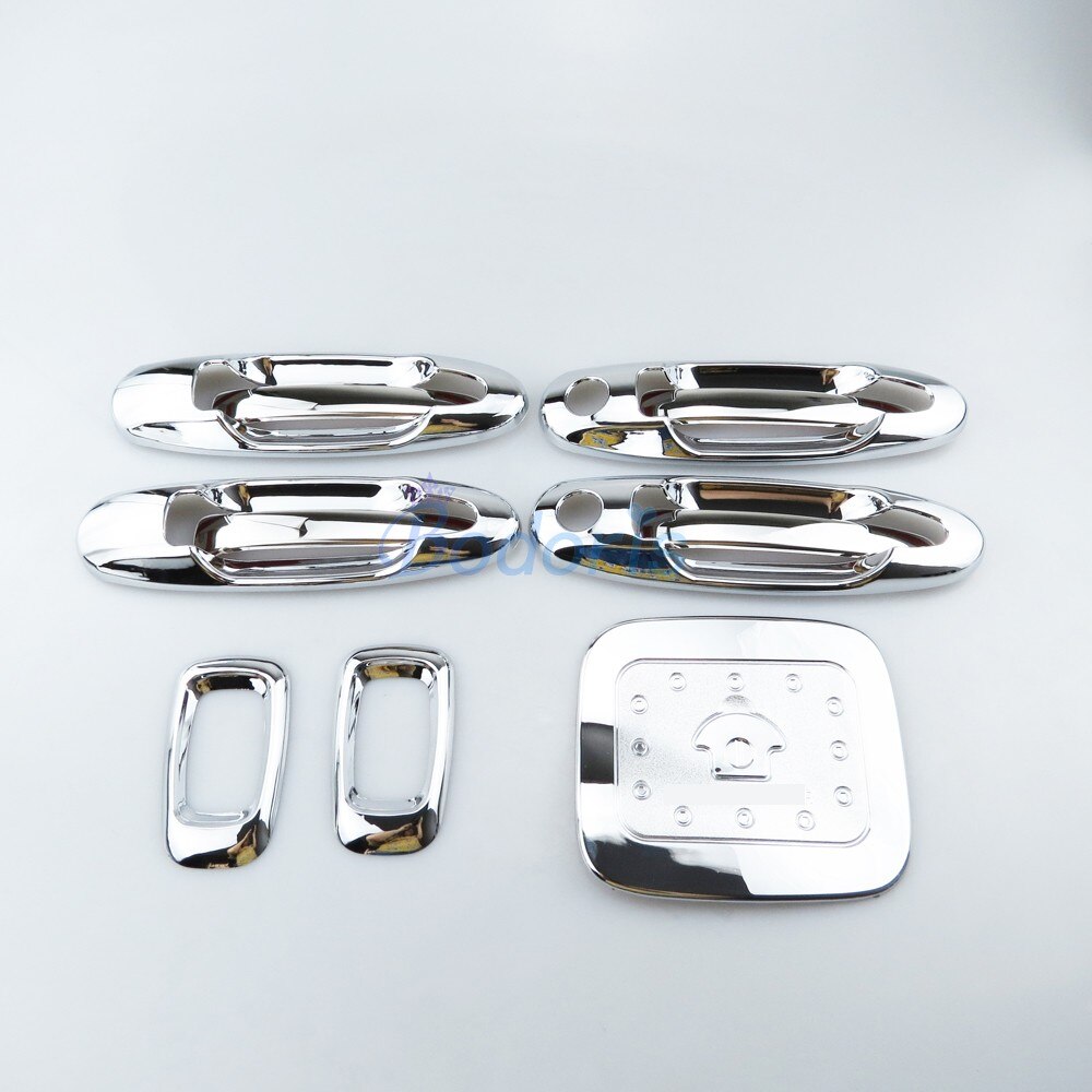 For Toyota Land Cruiser 100 Lexus LX470 1998-2007 Side Lamp Handle Cover Side Lamp Fuel Tank Cap Chrome Accessories