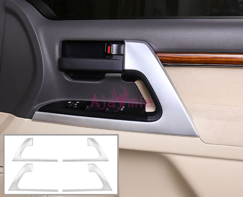 2010-2018 Interior Door Holder trims Handle Cover Widow Glass Switch Chrome Car Styling For Toyota Land Cruiser 200 Accessories