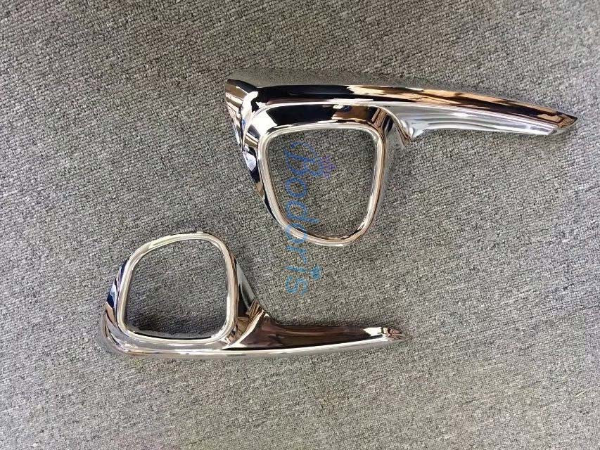 Car Styling Bumper Reflector Front Fog Lamp Cover Foglight Overlay Trim Panel Frame 2017 2018 For Toyota Yaris Vitz Accessories