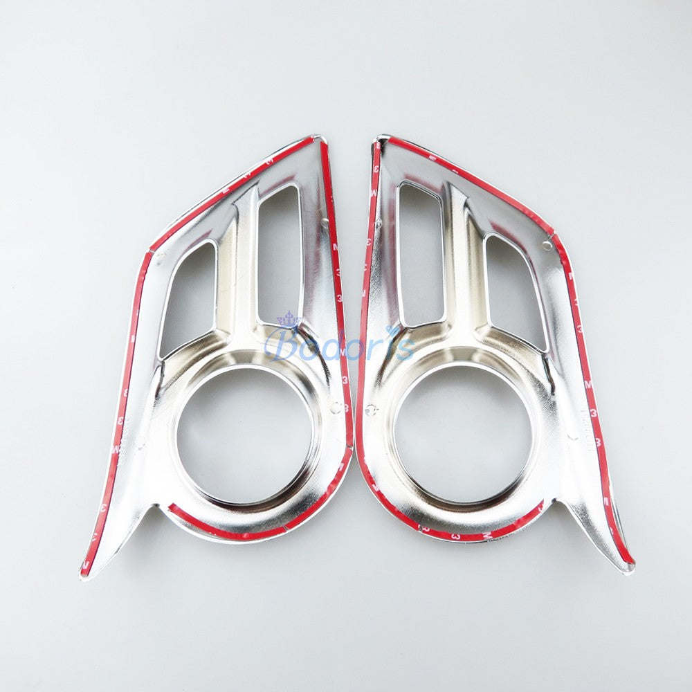 Chrome Car Styling Front Fog Lamp Cover Light Overlay Trim Panel 2012 2013 2014 Frame Panel For toyota hilux vigo Accessories