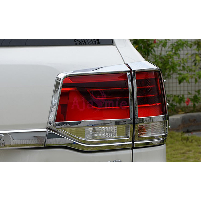 Chrome Car-Styling Taillight Cover Lamp Trim Light Overlay Panel 2016 2017 2018 For Toyota LC Land Cruiser 200 Accessories