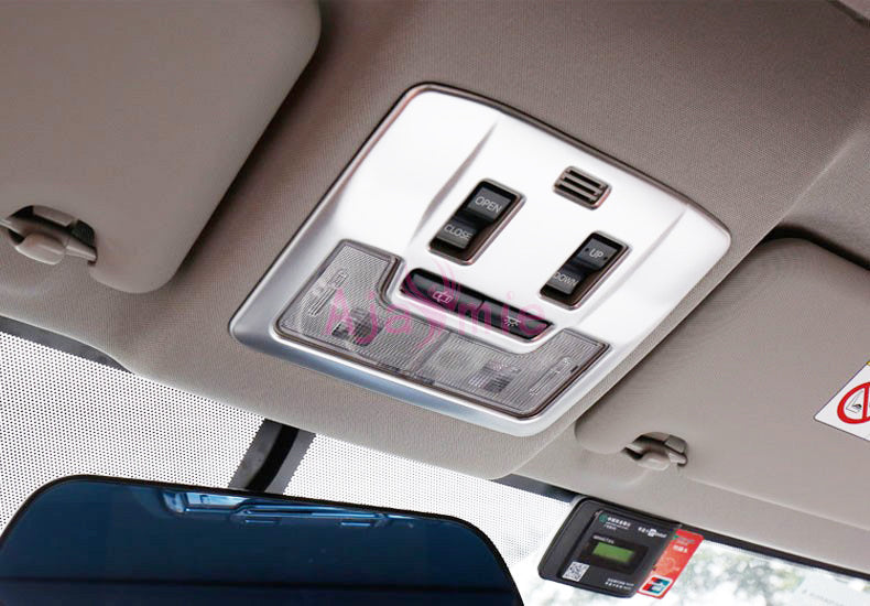 Chrome Car Styling Interior Reading Lamp Cover Overlay Light Trim Panel Garnish Frame 2016 2017 2018 For Toyota RAV4 Accessories