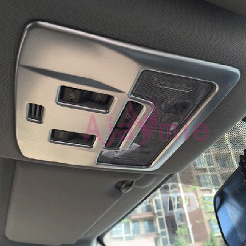Chrome Car Styling Interior Reading Lamp Cover Overlay Light Trim Panel Garnish Frame 2016 2017 2018 For Toyota RAV4 Accessories