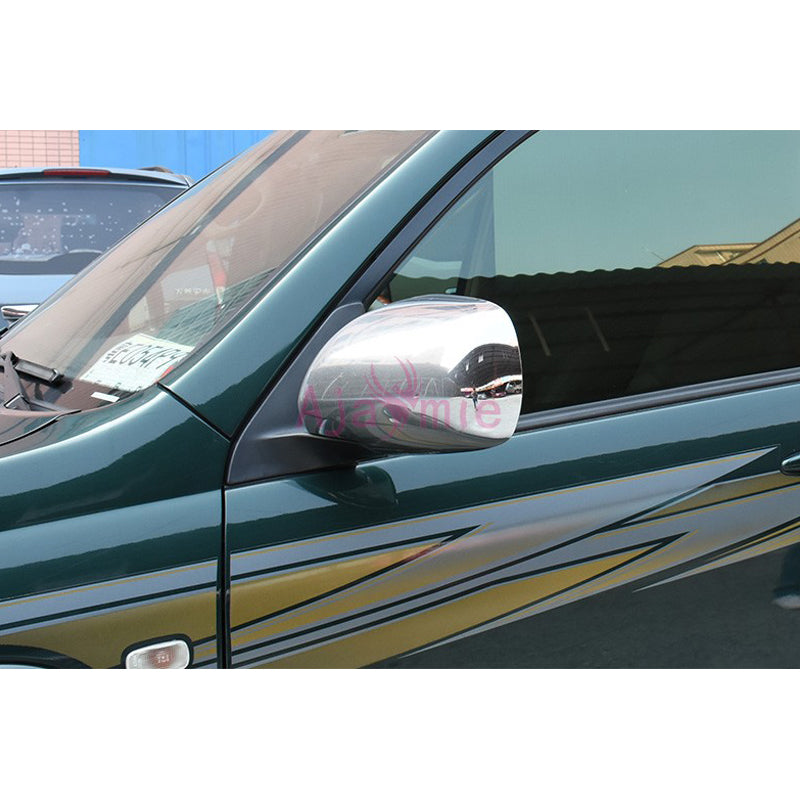 Door Mirror Cover Rear View Overlay Rearview Frame 2003-2009 Car Styling For Toyota Land Cruiser 120 Prado FJ120 Accessories