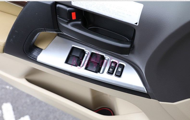 Chrome Car Styling Interior Door Holder trims Handle Cover Panel Overlay Frame 2008-2018 For Toyota Land Cruiser 200 Accessories
