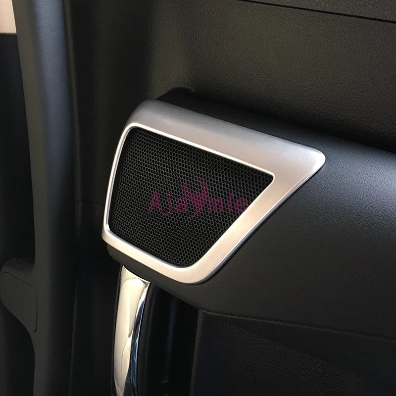 Chrome Car Styling Interior Door Speaker Cover Audio Overlay Panel 2016-2019 For Toyota Alphard VELLFIRE 30 Accessories