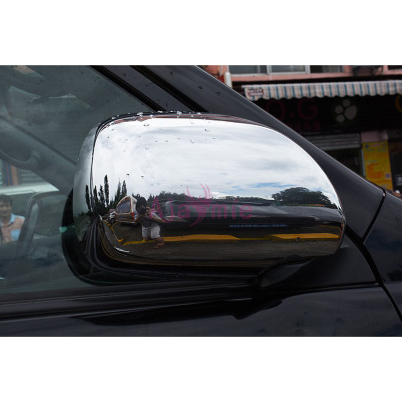 Door Mirror Cover Rear View Overlay Rearview Frame 2003-2009 Car Styling For Toyota Land Cruiser 120 Prado FJ120 Accessories