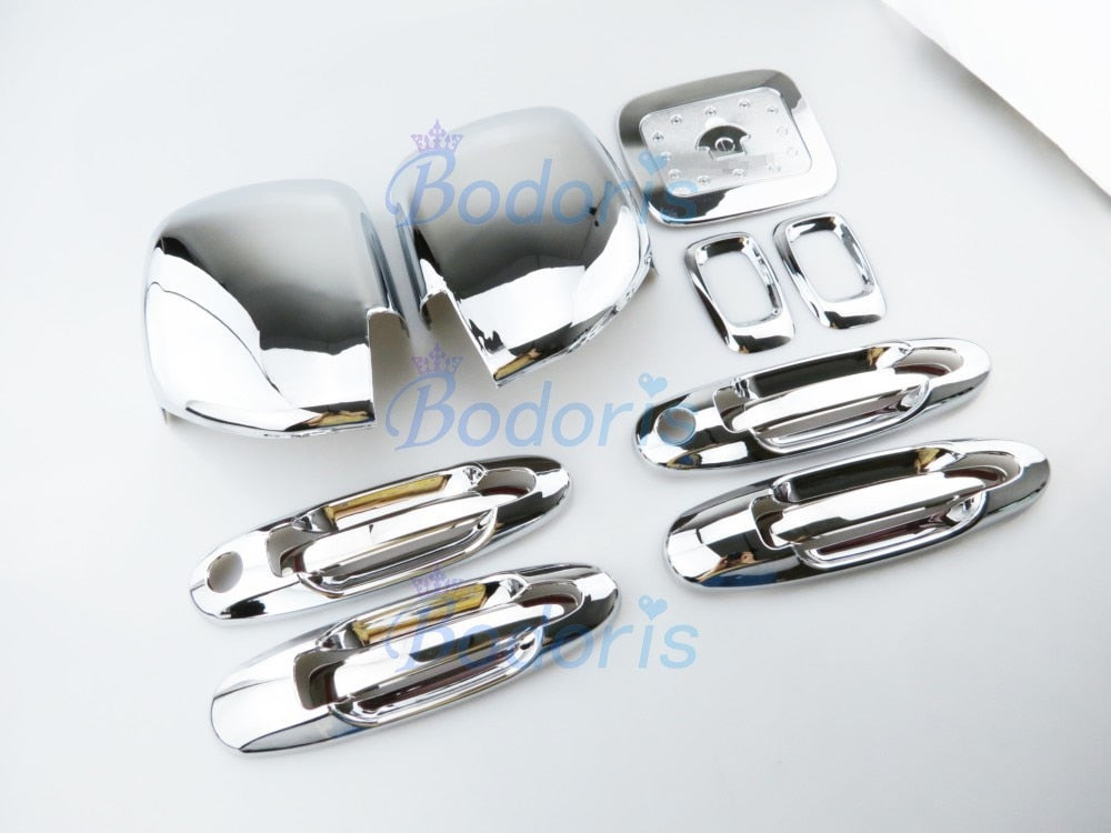 For Toyota Land Cruiser 100 Lexus LX470 1998-2007 Side Lamp Handle Cover Side Lamp Fuel Tank Cap Chrome Accessories