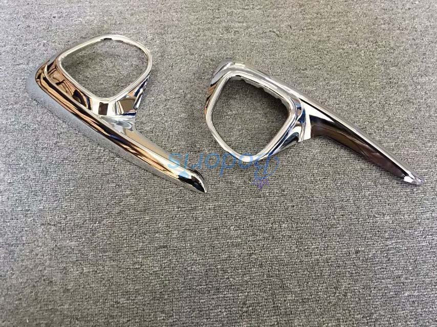 Car Styling Bumper Reflector Front Fog Lamp Cover Foglight Overlay Trim Panel Frame 2017 2018 For Toyota Yaris Vitz Accessories