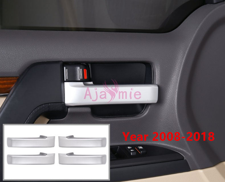 2010-2018 Interior Door Holder trims Handle Cover Widow Glass Switch Chrome Car Styling For Toyota Land Cruiser 200 Accessories