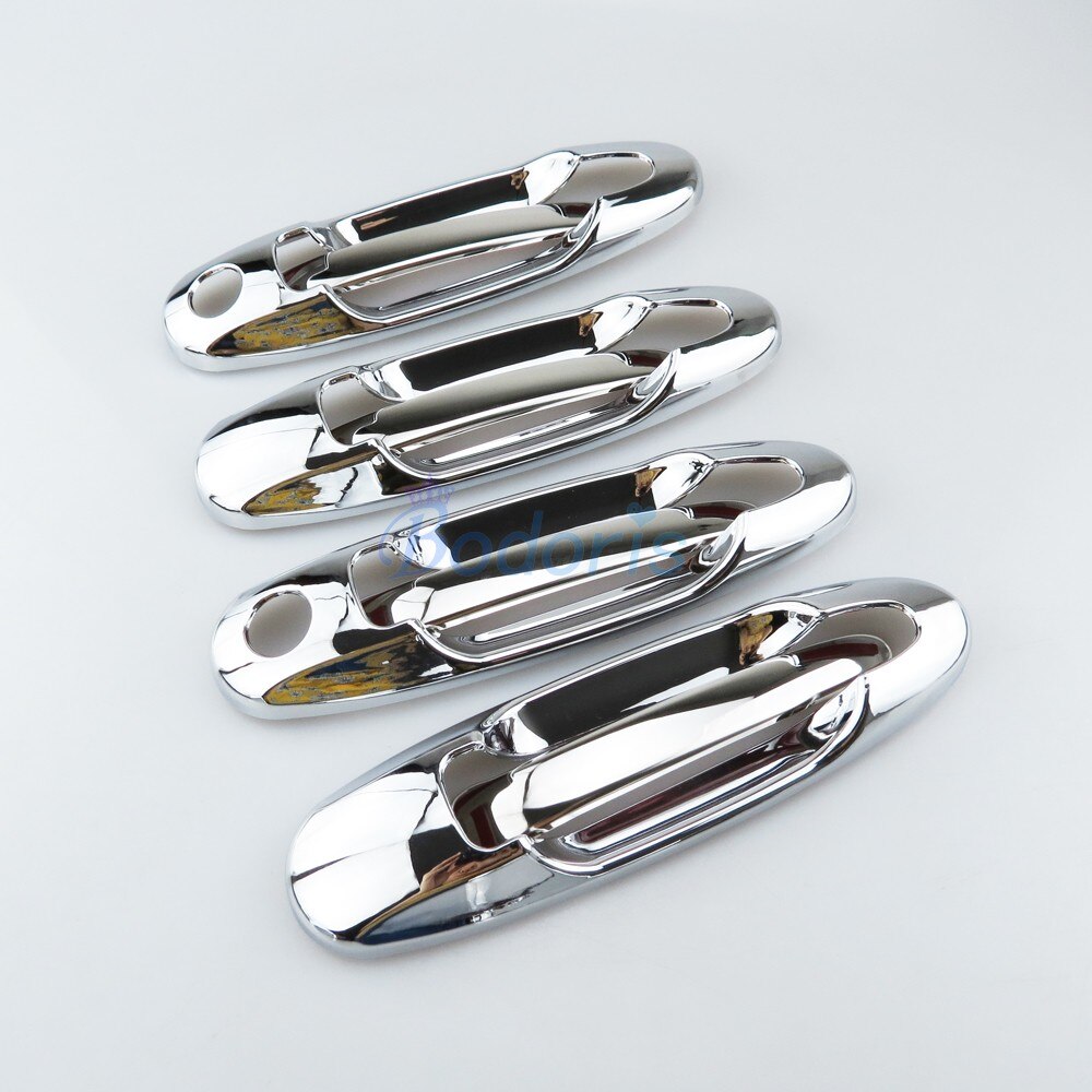 For Toyota Land Cruiser 100 Lexus LX470 1998-2007 Side Lamp Handle Cover Side Lamp Fuel Tank Cap Chrome Accessories