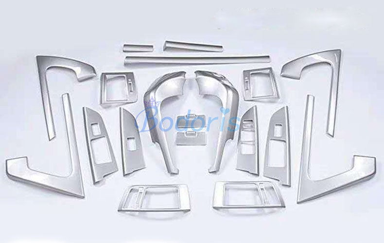 19 pcs For Toyota LC Land Cruiser 200 2008-2015 Interior Door Holder Handle Cover Moulding Trim Chrome Car-Styling Accessories
