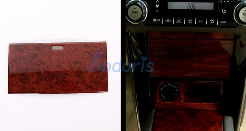 For Toyota Land Cruiser 150 Prado FJ150 2700 2.7L 2010-2017 Wooden Gear Box Knob Cover Hand Shift Trim Car Styling Accessories