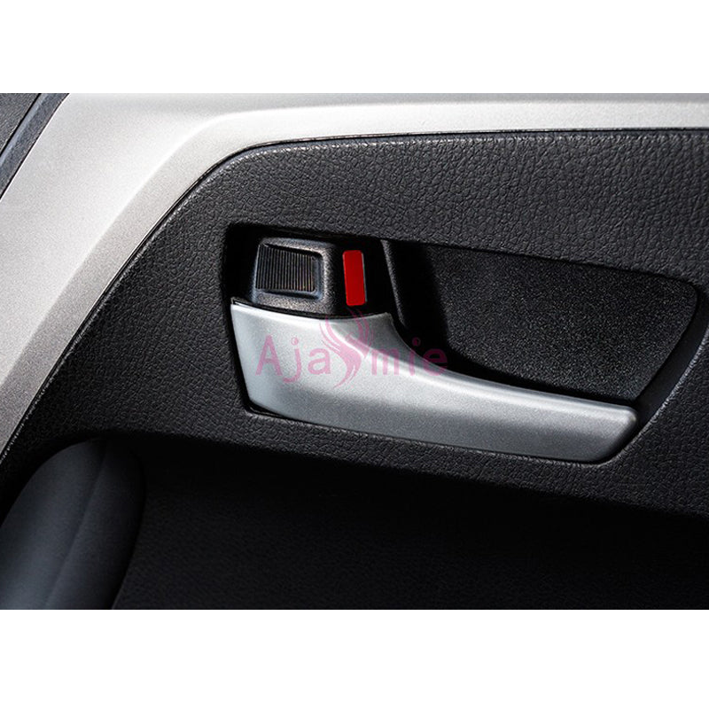 Chrome Car Styling Interior Door Handle Cover Bowl Insert Trim Overlay Panel 2014 2015 2016 2017 For Toyota RAV4 Accessories