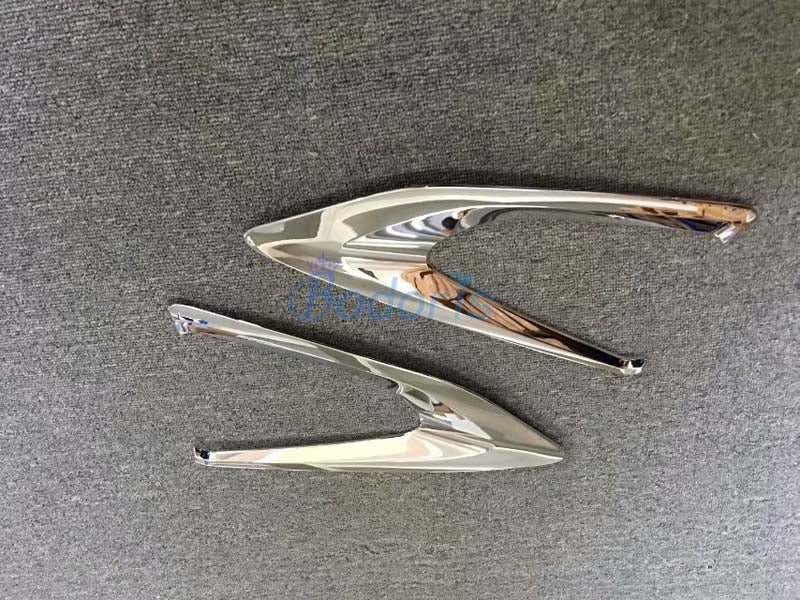 Car Styling Bumper Reflector Front Fog Lamp Cover Foglight Overlay Trim Panel Frame 2017 2018 For Toyota Yaris Vitz Accessories