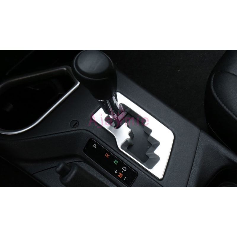 Chrome Car Styling Interior Gear Box Knob Cover Front Hand Shift Overlay Panel Frame 2016 2017 2018 For Toyota RAV4 Accessories