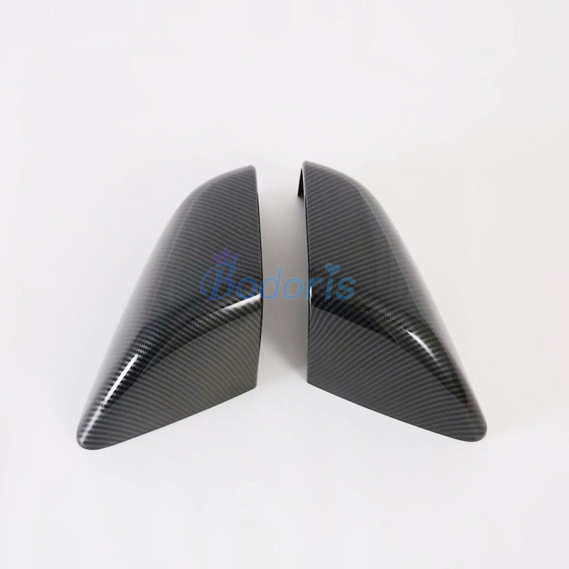 For Tesla Model X 2016 2017 2018 Carbon Fiber Side Mirror Cover Rear View Overlay Frame Rearview Panel Car Styling Accessories
