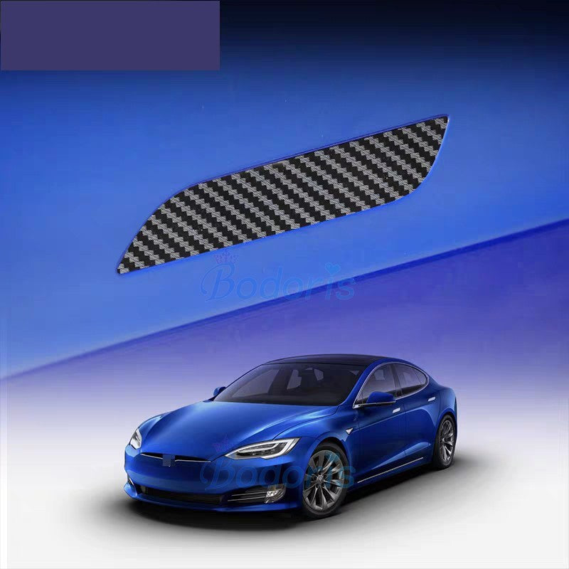 Door Handle Cover Grab Garnish Moulding Sticker Protector Panel 2014 2015 2016 2017 2018 2019 For Tesla Model S Car Accessories