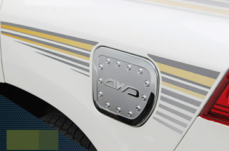 For Toyota Land Cruiser 150 Prado LC150 FJ150 2010-2019 Fuel Tank Cover Gas Oil Box Cap Panel Chrome Car Styling Accessories