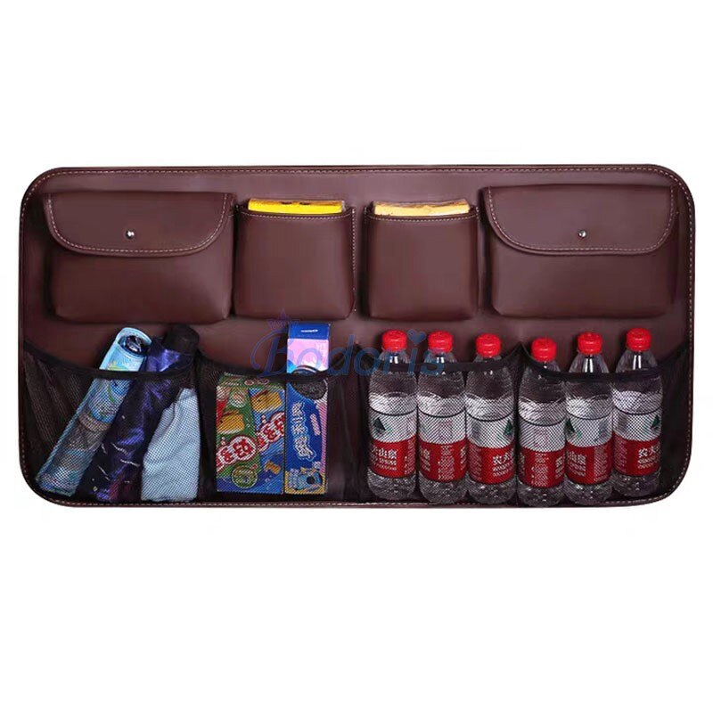 For Mercedes Benz GLE GLC CLA M Class Car Rear Seat Back Storage Bag Car Trunk Strowing Tidying Nets Atuo Organizer Accessories