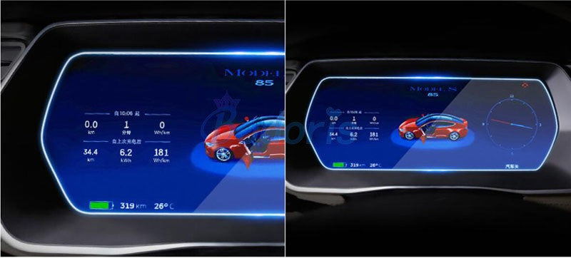 For Tesla Model X S 2016 2017 2018 Car Navigation Computer Touch Screen Tempered Glass Protector Touchscreen Protect Film