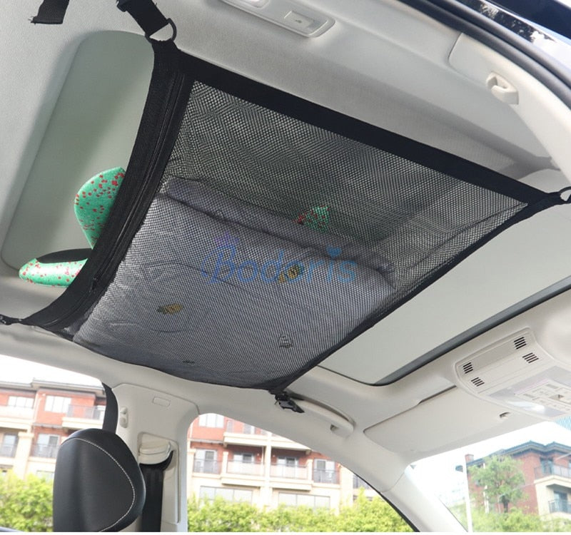 For Toyota Land Cruiser 100 LC100 FJ100 For Lexus LX470 Interior Luggage Storage Bag Roof Cargo Net Car Organizer Nets Accessory
